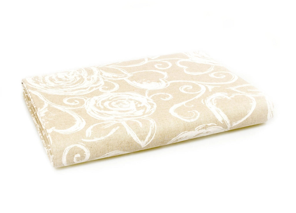 Telo Arredo Granfoulard Copritutto Cotone Made Italy Vari Disegni Arredatutto Copriletto Multiuso - 1 Piazza - Amelie Bianco