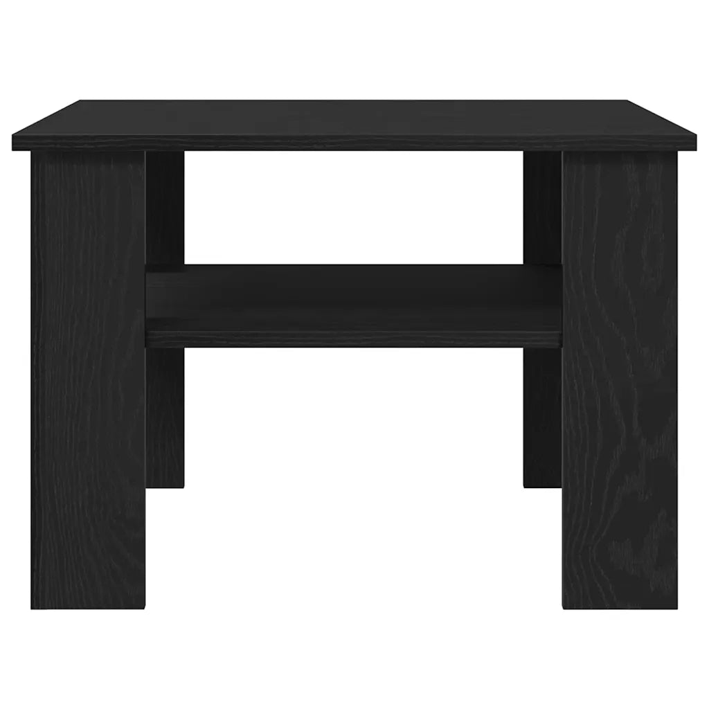 Tavolino da Salotto-Tavolino da soggiorno-Tavolo Rovere Nero 60 x 60 x 42 cm