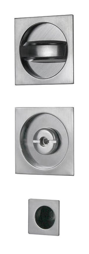 KIT MANIGLIE QUADRO PORTE SCORREVOLI C/NOTT CROMO- 1,0 pz