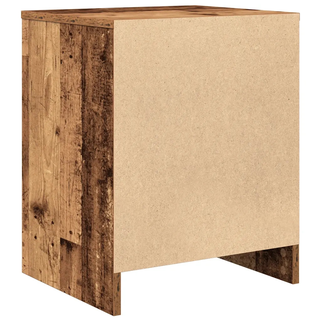Comodini 2 pz con Cassetto-Set di 2 Tavolino da notte Legno Antico 40x34x50 cm