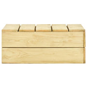 Tavolo da Giardino 75x75x31 cm in Legno di Pino Impregnato 49039