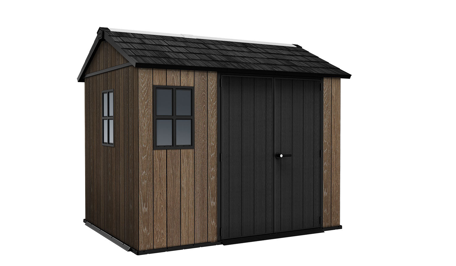 Casetta Box da Giardino Keter Apex 759/975 in Resina Effetto Legno Noce