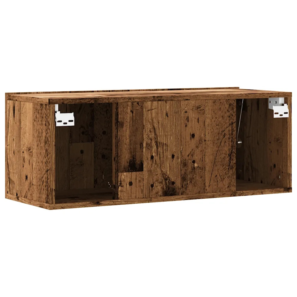 vidaXL Mobile TV a Parete Legno Antico 80x30x30 cm in Truciolato