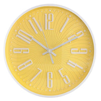 Orologio da Parete Ø30 cm in Plastica Giallo