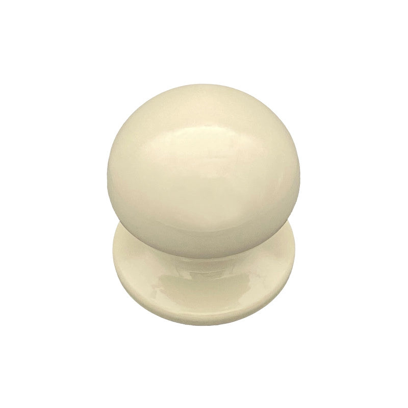 Pomolo fisso per porta SAGUATTI 869/70KB in alluminio bianco lucido