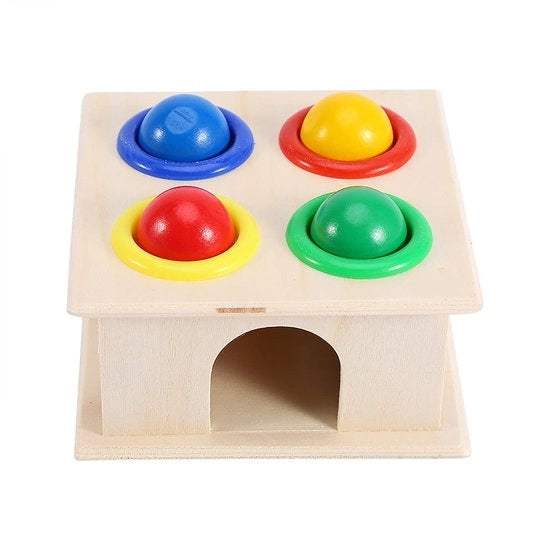 Set di costruzione in legno per bambini - sviluppo intellettivo - riconoscimento dei colori - coordinazione mano-occhio - adatto per bambini di 3 anni in su - set di martelletti per bambini