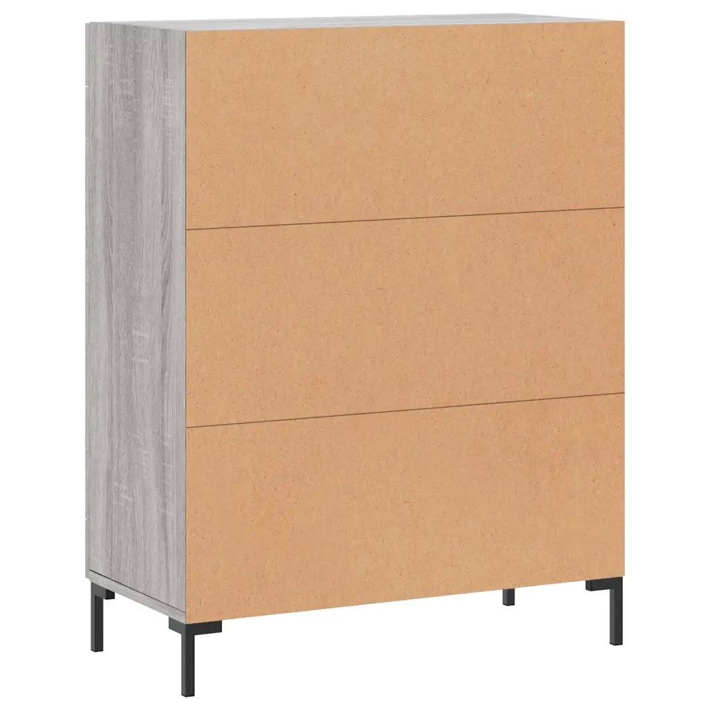 Credenza Grigio Sonoma 69,5x34x90 cm in Legno Multistrato 830202
