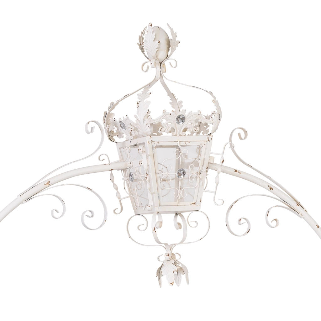 Porte ad arco in metallo grigio 184,79x61,6x299,72h cm