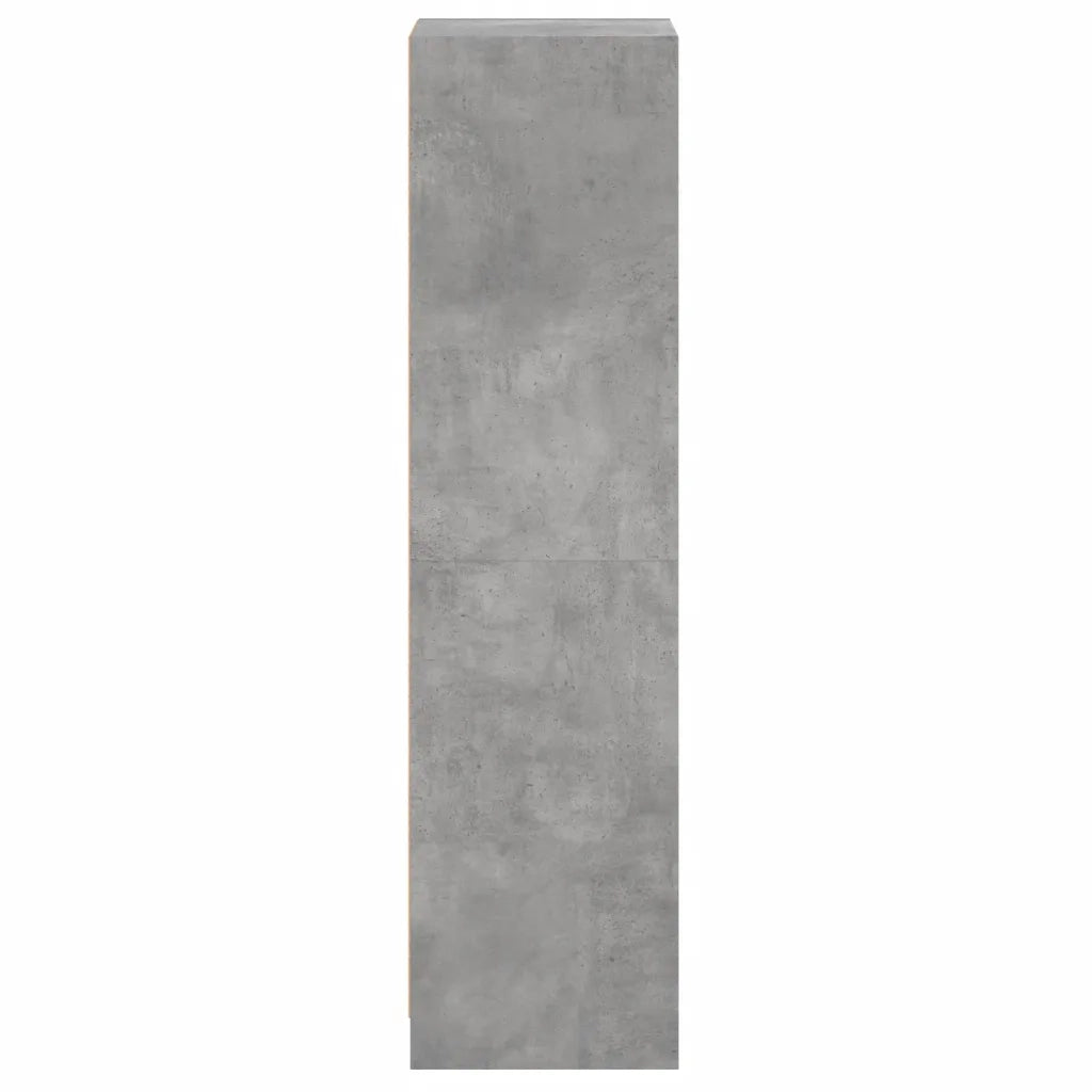 Credenza con Anta in Vetro Grigio Cemento 35x37x142 cm 836444