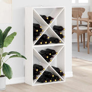 Portabottiglie 2 pcs Bianco 62 x 25 x 62 cm Pino massello