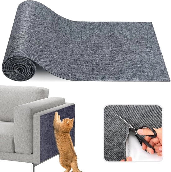 Matto di gatto pieghevole, matto di gatto resistente alle abrasioni per divano, scalinata per gatti, adesivo per gatti, tappeto di gatto spesso, per il gatto che gratta la parete del divano, 40 * 100 cm