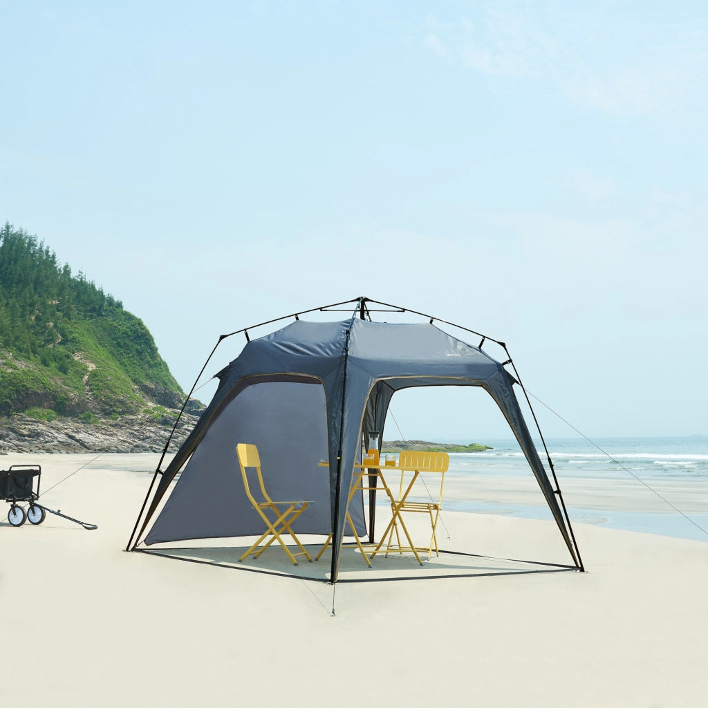 Gazebo pop-up Barendrecht con Illuminazione a LED - Grigio pro.tec