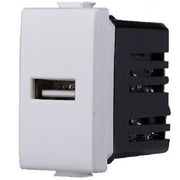 Trade Shop - Serie Bticino Frutti Matix Compatibile Presa Schuko Lan Pulsante Deviatore Usb -     Presa 1 Usb