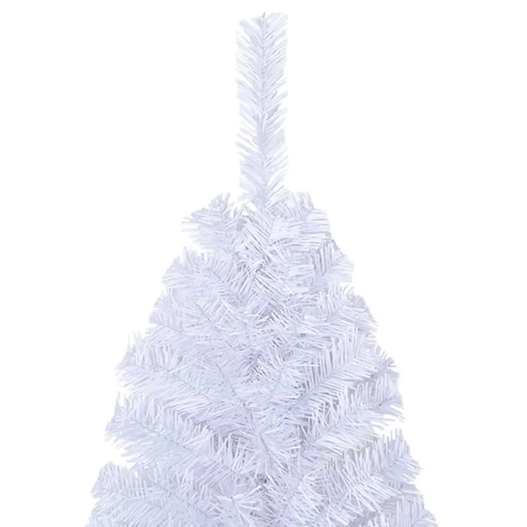Albero di Natale Artificiale con Rami Spessi Bianco 210 cm PVC 321040