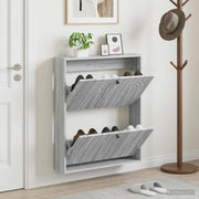 Mobiletto per Scarpe da Muro ALKMAAR 71 x 17 x 86 cm 896201