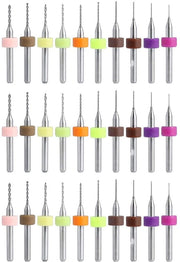 30 pezzi di punte per microbore per diametri da 0,10 mm a 10 mm per accessori elettronici mini per piastre di stampa PCB (3 pezzi per set)