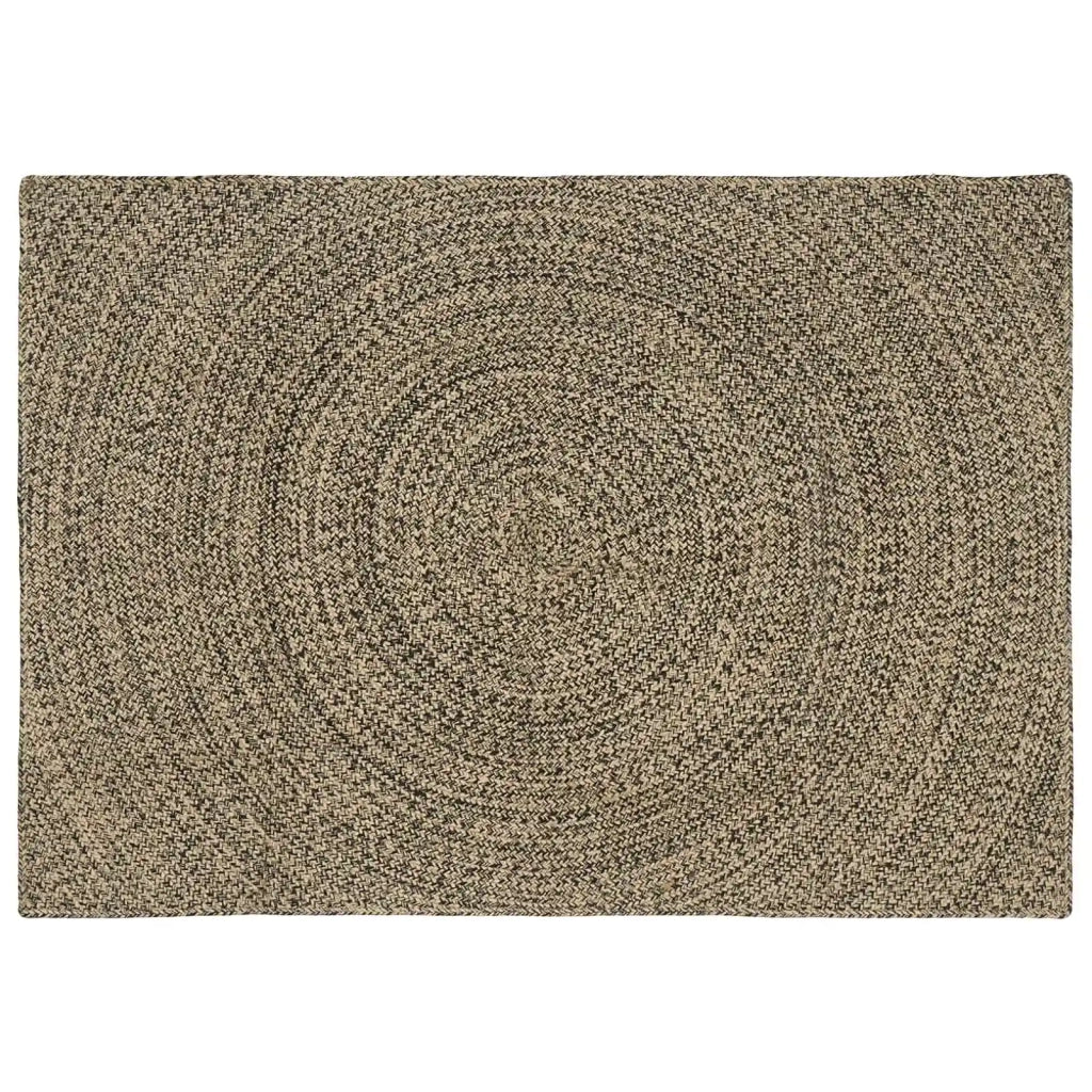 Tappeti per area Naturale e Nero 120 x 170 cm Juta