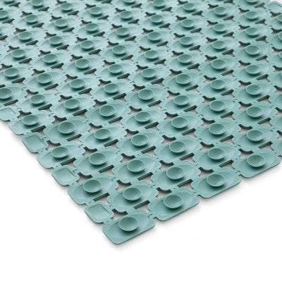 Tappetino antiscivolo doccia verde 40x73 cm in plastica Spring
