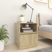 Comodino Rovere Sonoma 40x40x50 cm in Legno Multistrato 806163