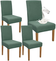 Set di coperture per sedie da pranzo impermeabili - set di 4 - verde matcha - stretch