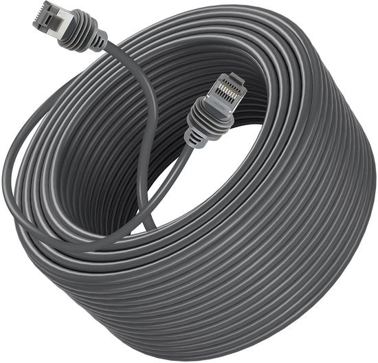 Cavo di Estensione per Starlink Gen 3, 24 AWG Rame, Piastra Dura e Flessibile per la Rete Satellitare V3, Ideale per Camper, Giardini di Dietro e Campeggio, 30 m