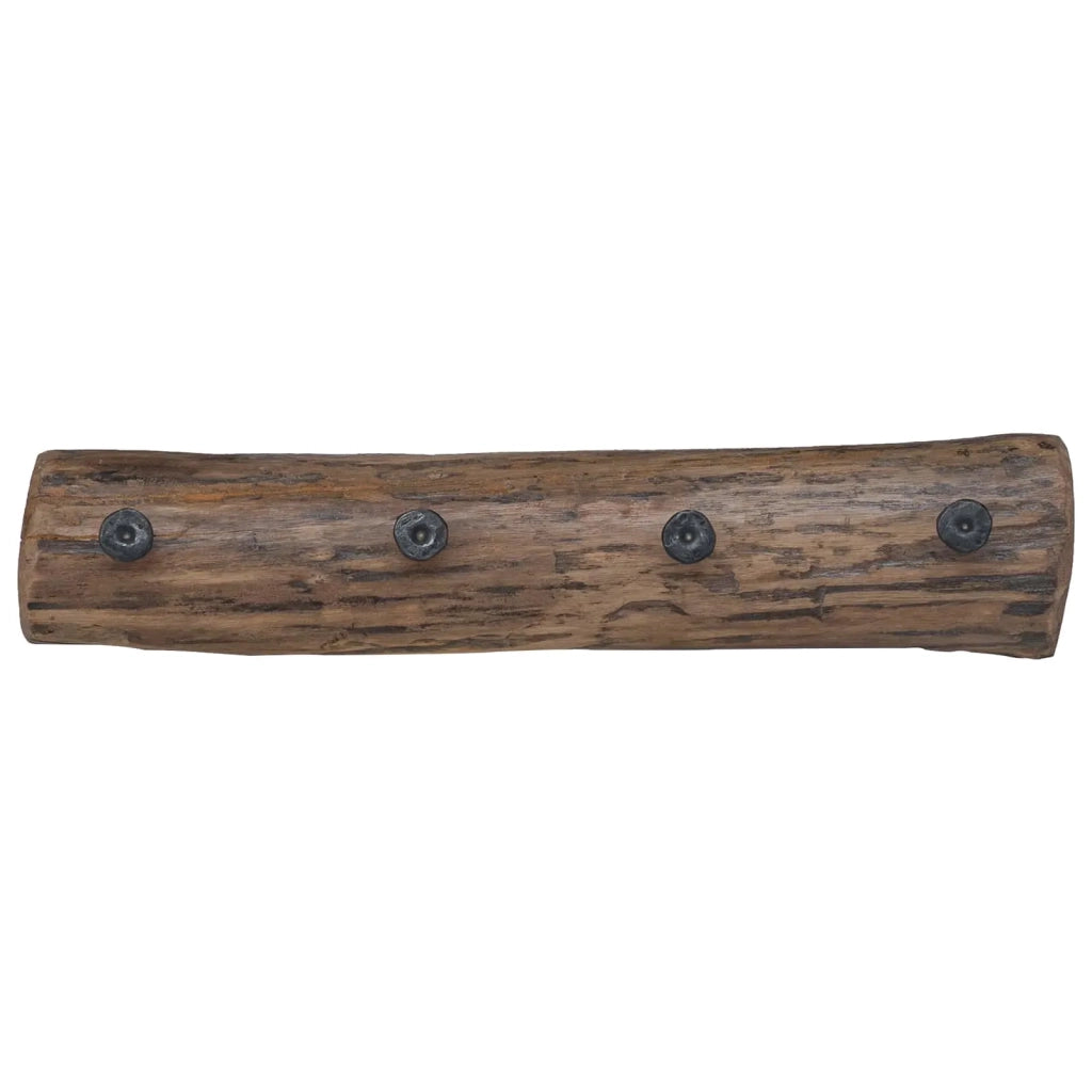 Gancio Marrone 50 x 8 x 12 cm Legno Recuperato Massello 42012380