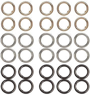 Haken a forma di pistola - 30 pezzi - oro/argento/nero - 20 mm - ideale per attività di fai da te