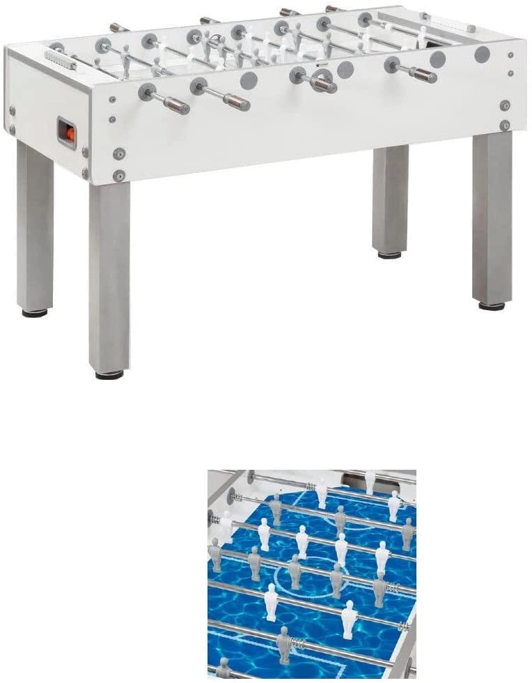 Garlando Calcio Balilla G-500 con Aste Rientranti Bianco
