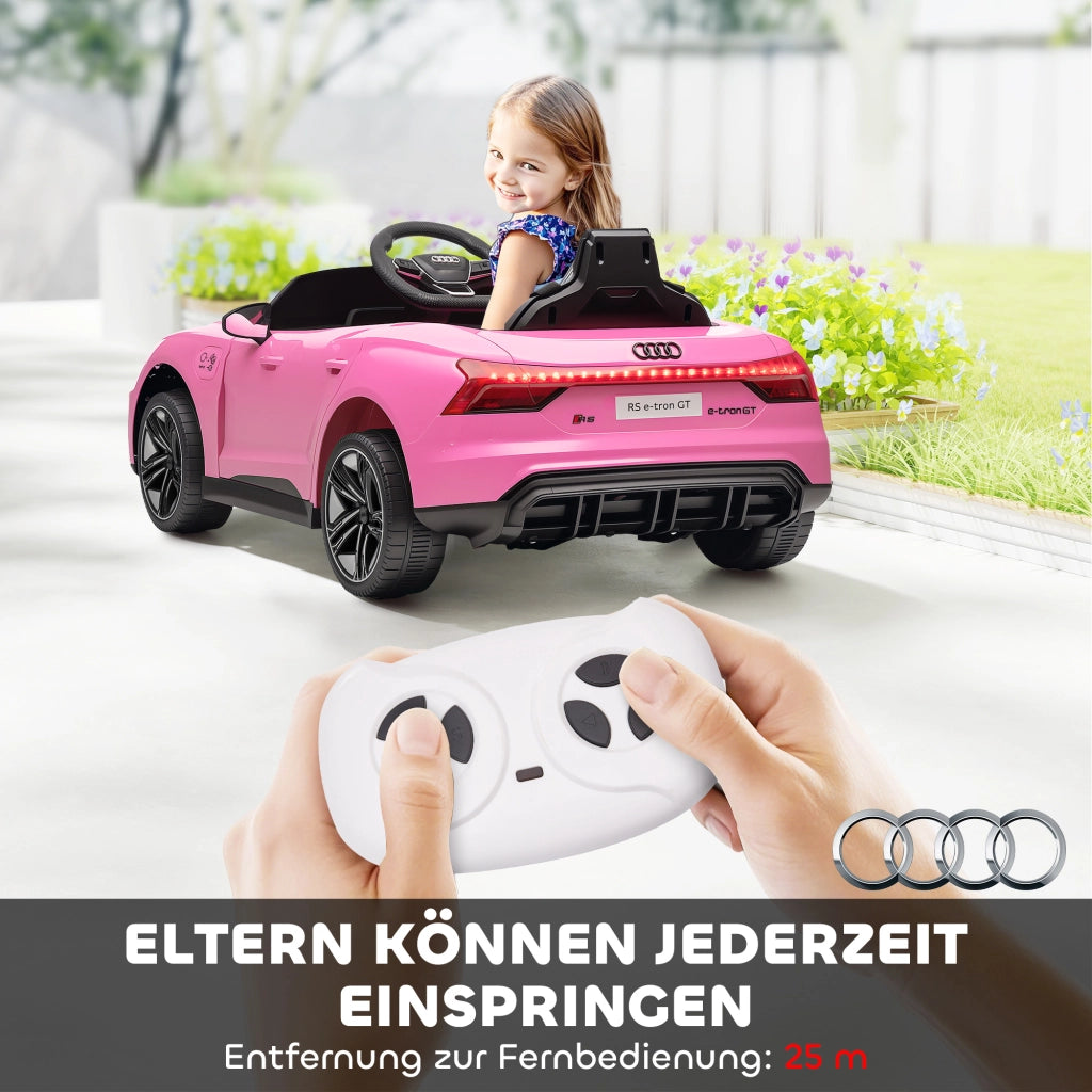 Auto elettrica per bambini con telecomando ¨C Xylo ¨C Rosa, 3-5 anni, cintura sicurezza, musica, luci LED