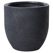 Vaso da fiori in argilla grigio scuro 46 x 46 x 46 cm per interni ed esterni resistente alle intemperie