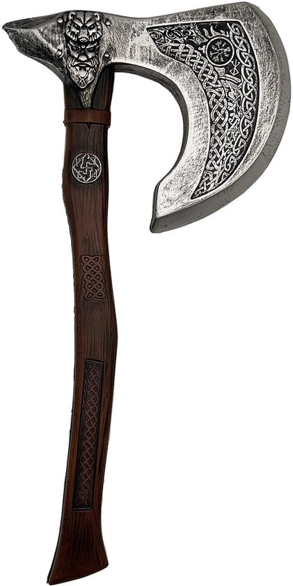 Scheda di Protezione Realistica - Design Viking - Schiuma PU - Leggero - Assegai da Gioco - Accessorio di Costume - Sicuro e Solido