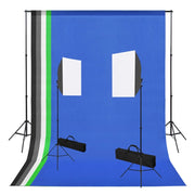 Kit per Studio Fotografico con Luce Softbox e Fondalicod mxl 72270