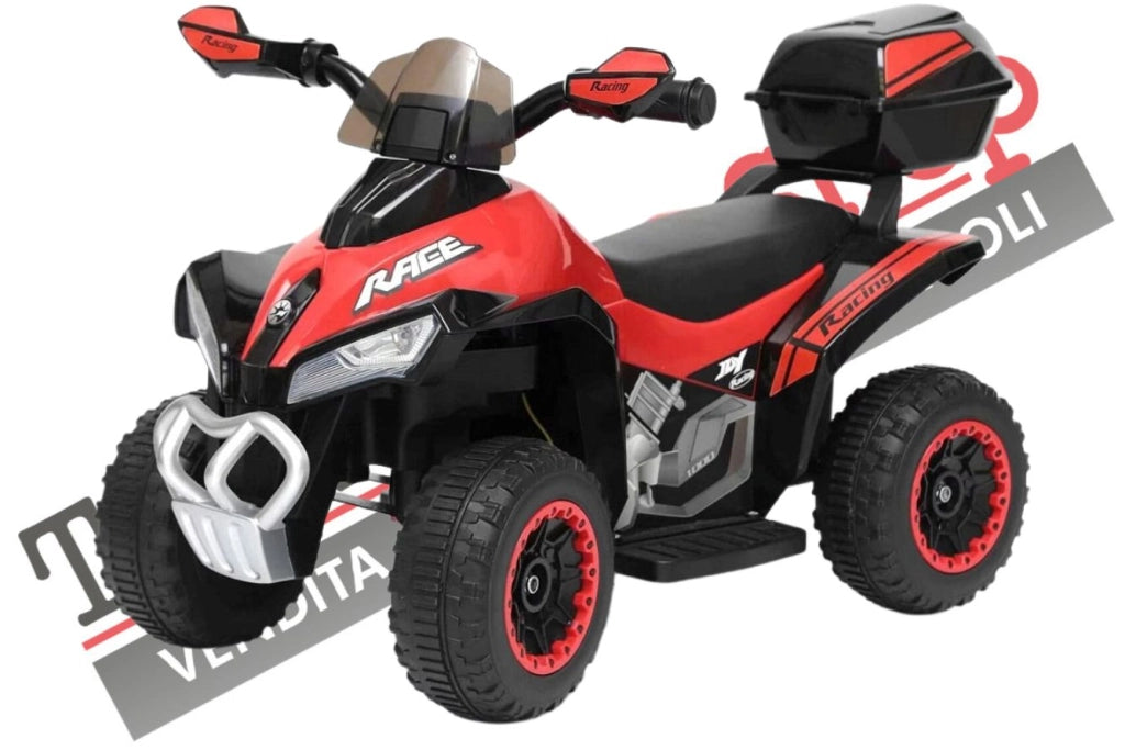 Quad Elettrico Per Bambini  Tecnobike Shop  ATV Mini Quad Deluxe 6V-Rosso