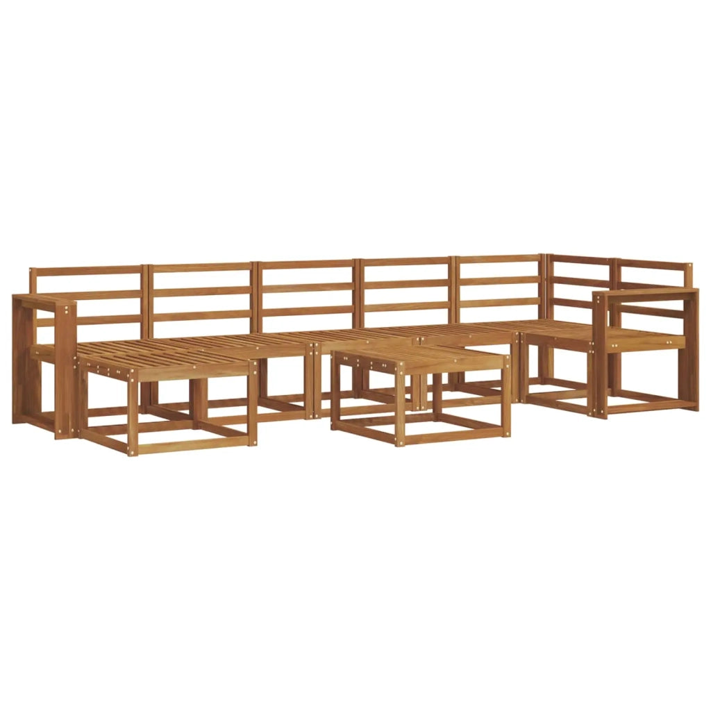 Set di divani da esterno 8 pcs Naturale