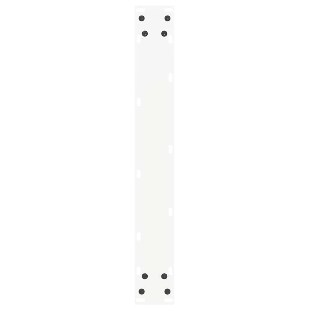 Set di 2 gambe robuste per tavolo da bar a forma di U con piedini regolabili 60 x 110 cm acciaio bianco 02_0057489