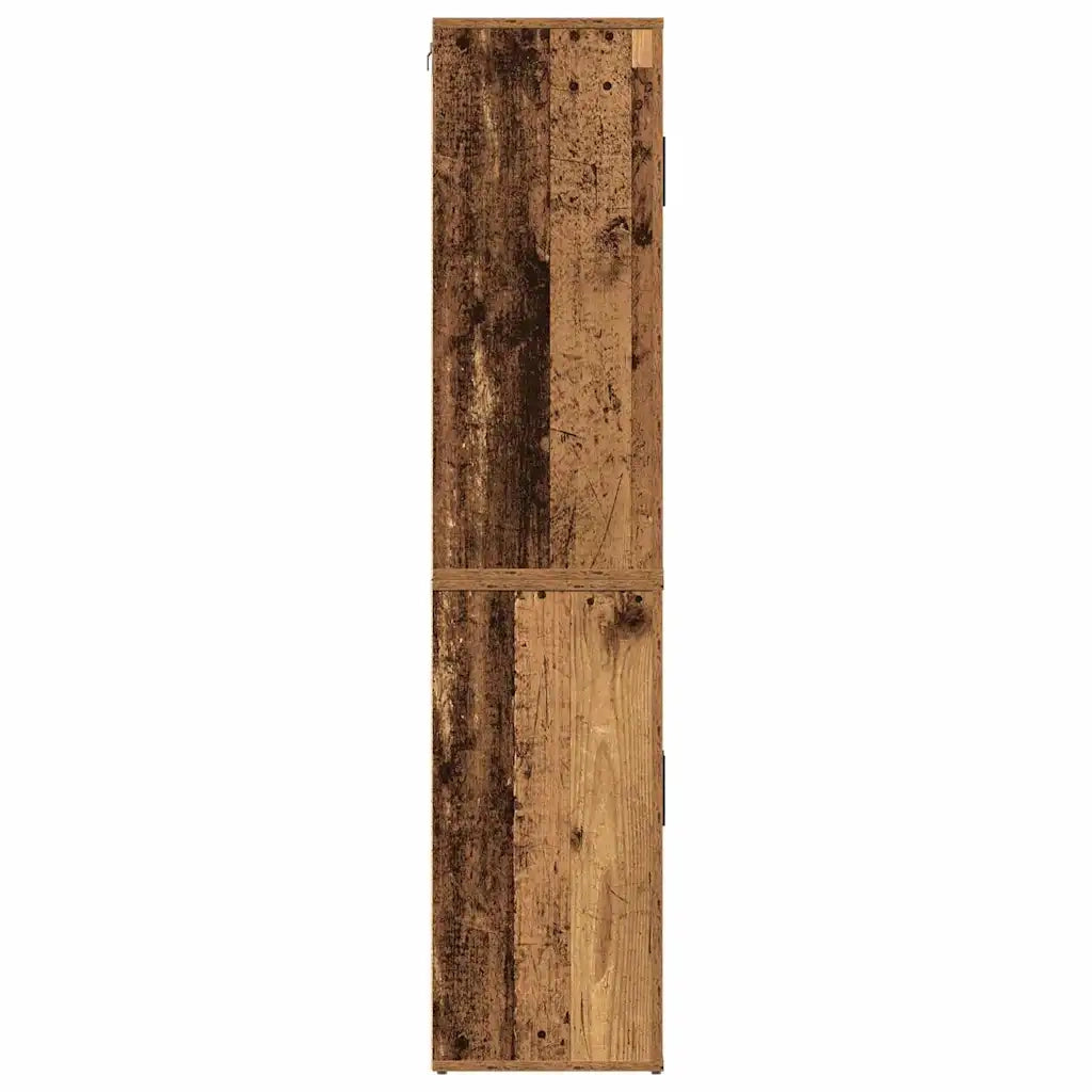 Credenza-Buffet-Armadio da cucina Legno vecchio 80 x 33 x 150 cm Legno multistrato 163835