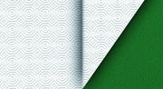 TOVAGLIATO IN PVC MOLLETTONE BIANCO/VERDE  Rotolo cm.140 (H) x 20 mt (L)