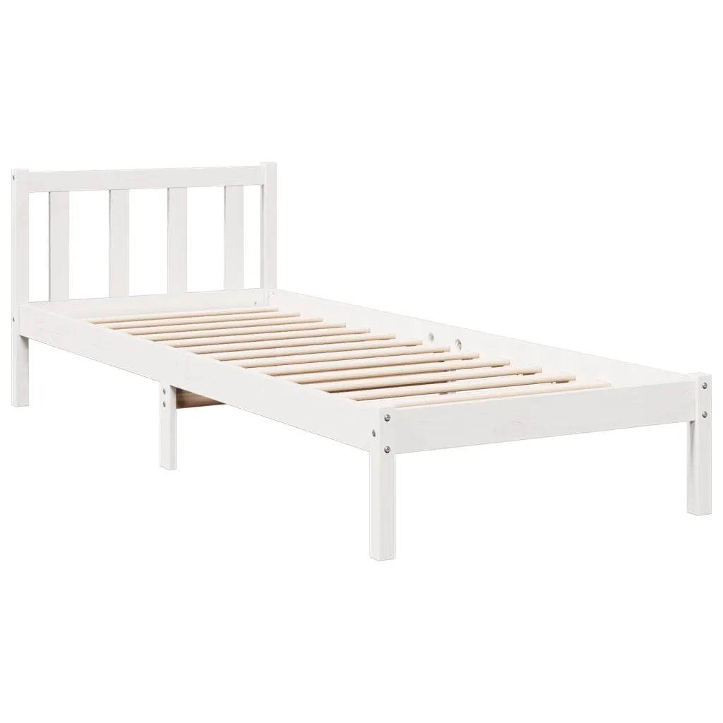 Letto Extra Lungo senza Materasso 80x200 cm in Legno di Pino