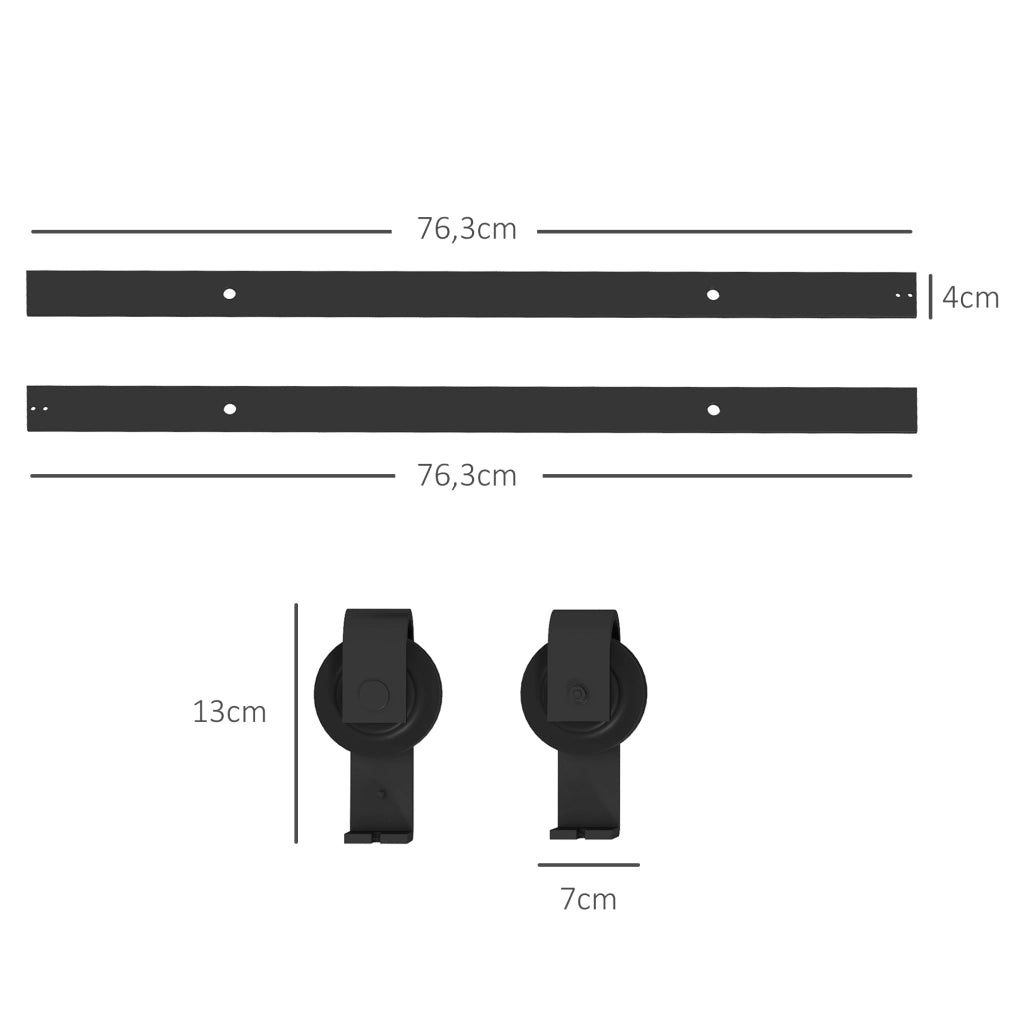 Kit per porte scorrevoli pieghevoli ¨C zephmum ¨C 152,5 cm