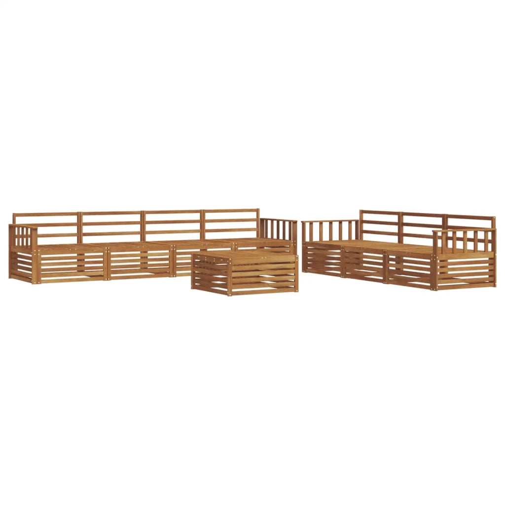 Set di divani da esterno 8 pcs Naturale