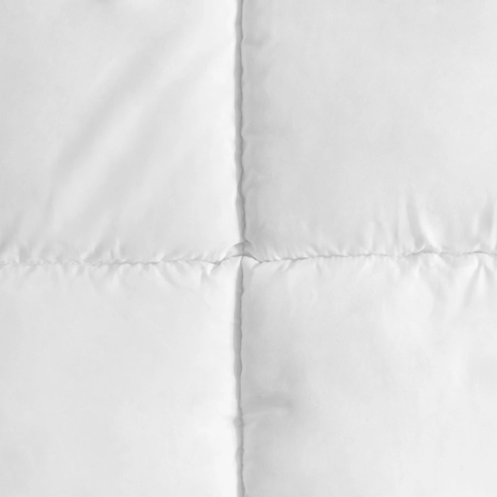 Coprimaterasso bianco in cotone Japara con rifiniture in raso, misura matrimoniale piccola UE 120 x 200 cm, spessore 4 cm