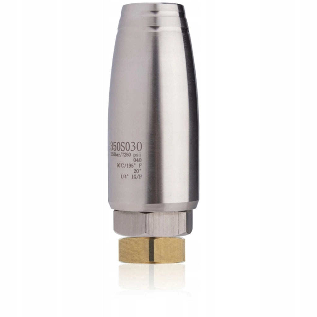 Ugello Rotante TurboSteel 030-M18 INOX – 350 Bar, Acciaio Inox, Filettatura M18