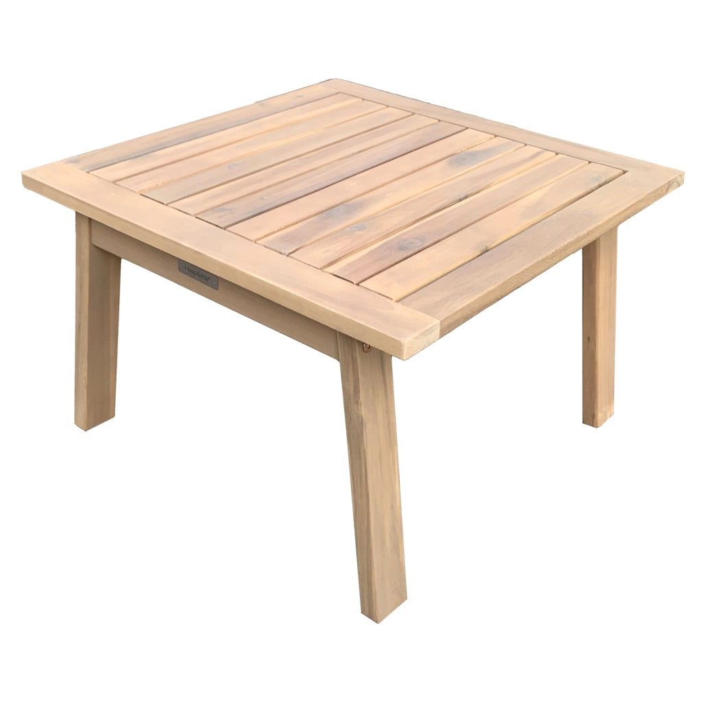 Set di mobili da giardino in acacia a 2 posti GILI - cuscini grigi