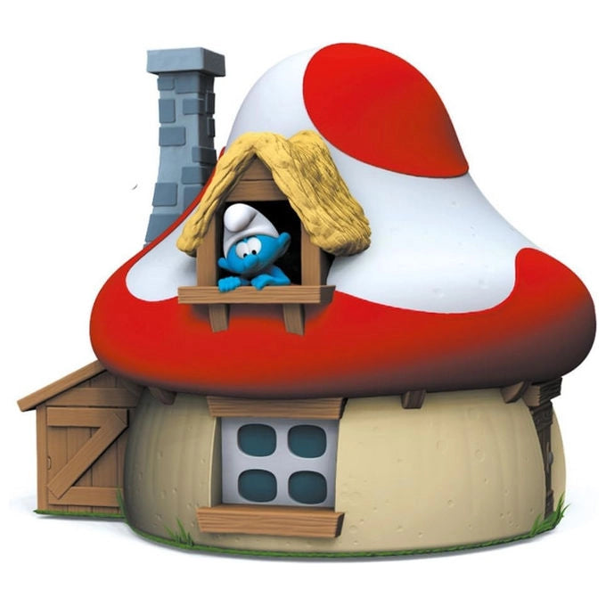 Plastoy 080201 Salvadanaio a Forma di Casa di Fungo dei Puffi