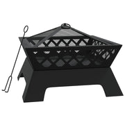Braciere con Attizzatoio 50 cm XXL in Acciaio CFW5457088