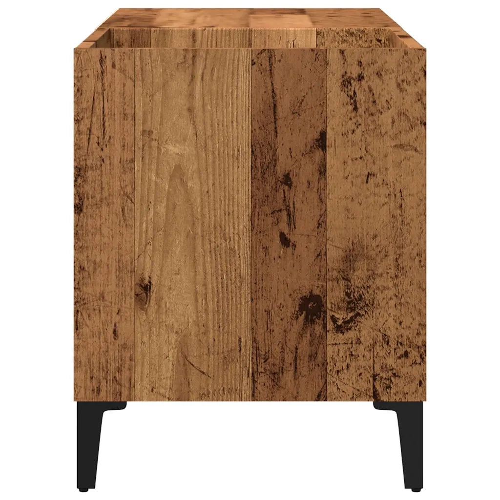 Mobile Porta Dischi Legno Antico 84,5x38x48cm Legno Multistrato CFW7571325