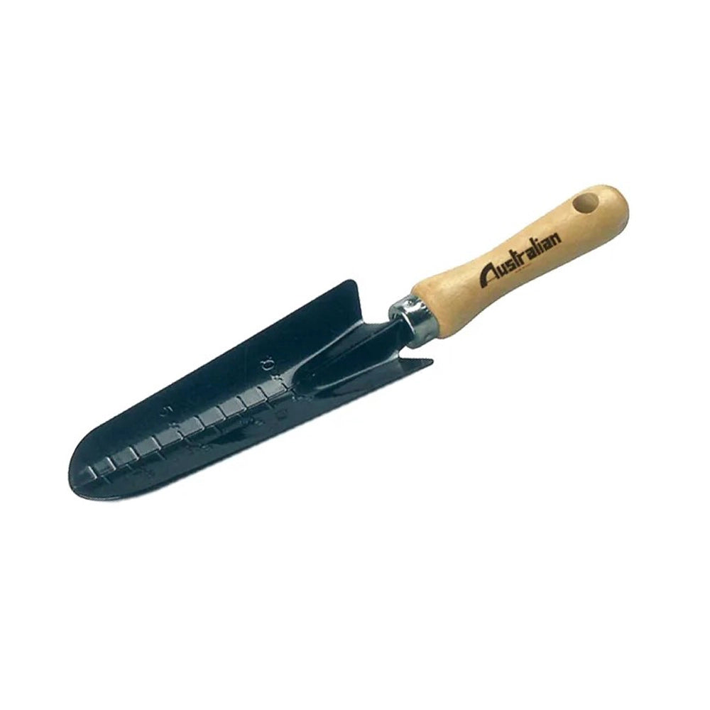 TRAPIANTATORE MANUALE STRETTO IN ACCIAIO CON MANICO IN LEGNO 280 mm AUSTRALIAN MN02