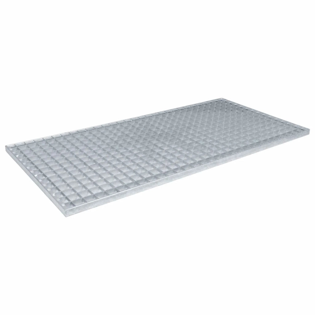 Grata Argento 100 x 50 x 2 cm Acciaio Zincato a Caldo 42018657