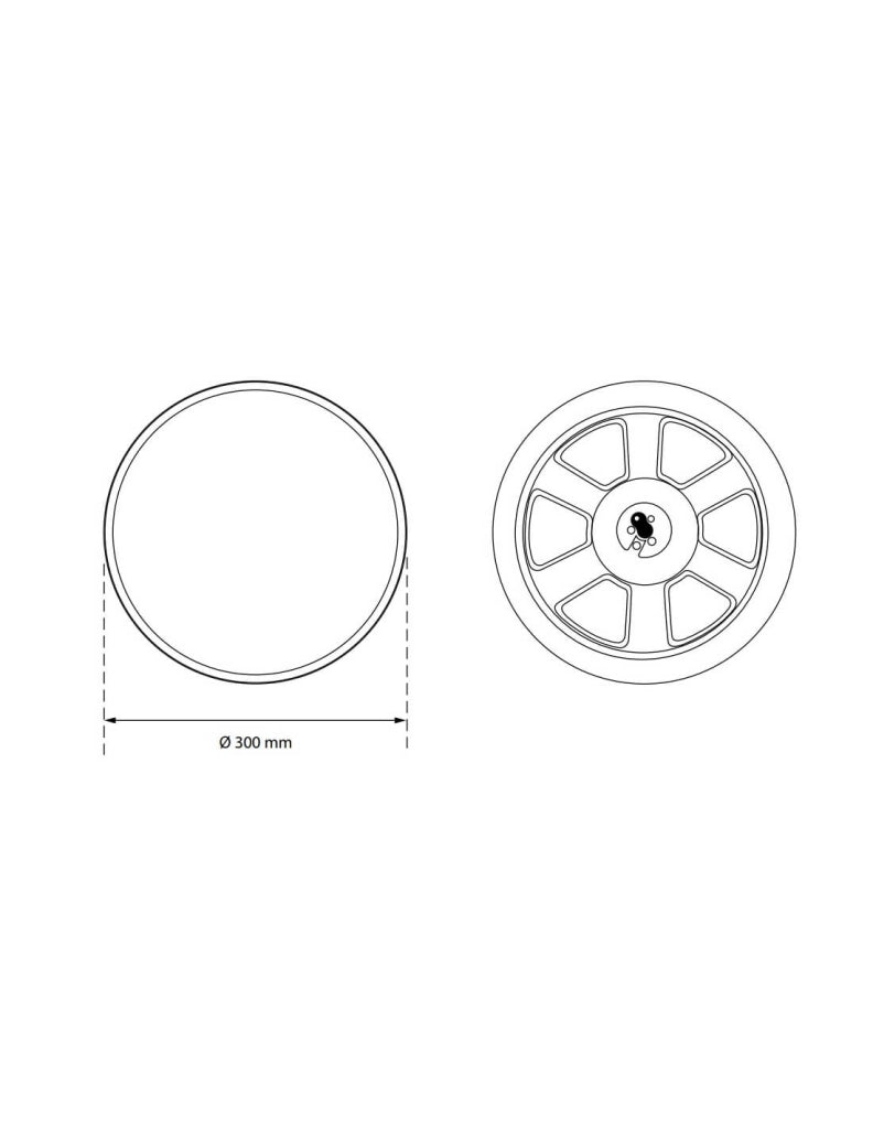 Specchio stradale convesso Ø 300 mm per interno ed esterno – THIRARD