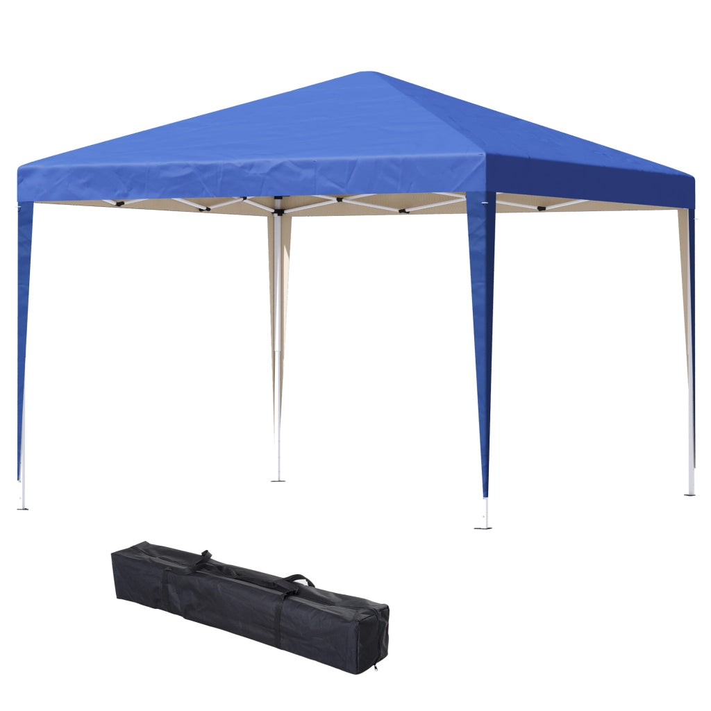 Tendone da giardino 3x3m ¨C zephmum ¨C Pieghevole Anti-UV Acero Oxford Blu